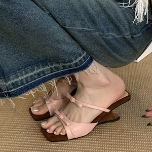 Chaussures à talons bas de 5 cm, nouvelles tendances de la mode, pantoufles élégantes, talons hauts pour femmes, chaussures à talons - Product Image 5