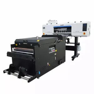 Digital Dtf Printer Heat Transfer Pet Film T-shirt Dtf Printer 4720 Head With Powder Shaking Machine T-shirt Printing Machines