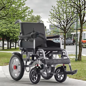 <span class=keywords><strong>Fauteuil</strong></span> <span class=keywords><strong>roulant</strong></span> électrique léger en acier pliant de vente chaude avec l'alimentation de batterie suspendue latérale - Product Image 6
