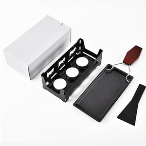 Poêle à <span class=keywords><strong>raclette</strong></span> antiadhésive pliable portable avec spatule ensembles de planche à fromage en métal pour barbecue aux chandelles et grillades de cuisine à la maison - Product Image 6