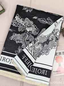 Bufanda de cachemira gruesa de doble cara con estampado de paisaje para mujer, ideal para invierno, venta al por mayor - Product Image 6