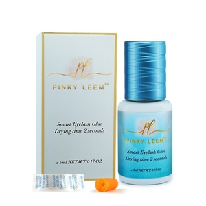 Pinky Leem Custom Private Label 1-2 Second Dry 8 Weeks Retention Eyelash <b>Glue</b> 5ml Eyelash Extension <b>Glues</b> - Product Image 6