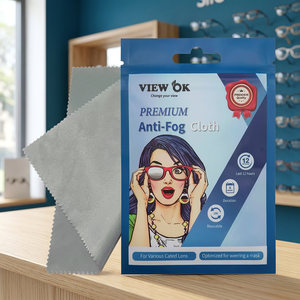 View Ok Premium Anti-Fog Cloth 15x15cm Microfiber For Eyeglass Sunglass Cleaning Reusable Eco-Friendly - Product Image 3