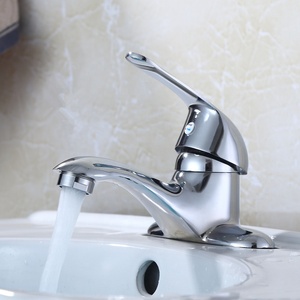 Robinet de lavabo à 2 trous pour salle de bain, <span class=keywords><strong>mitigeur</strong></span> d'eau chaude et froide - Product Image 3