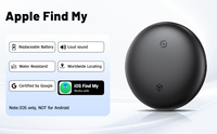 Traceur GPS intelligent certifié MFI anti-perte iTag, application iOS de suivi, Air Tag sans fil, caméra à distance pour animaux de compagnie, pour personnes âgées, en plastique, Google Find My