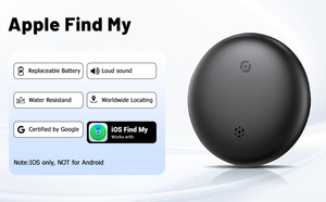 GPS智能追踪器 MFI 认证防丢 iTag 寻物追踪 iOS 应用程序无线 AirTag 远程宠物摄像头老人塑料 - Product Image 2