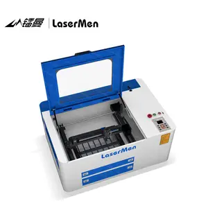 Láser grabador pequeño mini co2 cnc 50w 60w sello de goma de máquinas de grabado láser 4040 de 4030 a 6040