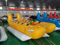 Bateau banane gonflable amusant pour jeux aquatiques, certifié CE, utilisation extérieure, couleur personnalisable pour usage commercial et résidentiel