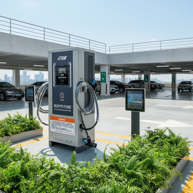 High Power DC EV Charging Station 60KW-360KW Floor Mounted Commercial Charger with Multiple Connectors for EV Fleet
