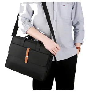 Custom 15 inches womans briefcase heavy duty portable trolley designer business laptop bags computer tote bag laptop