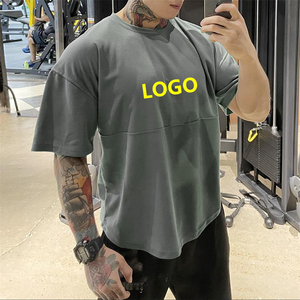 Camiseta Deportiva Extra Grande para Hombre, de Poliéster, con <span class=keywords><strong>Dobladillo</strong></span> <span class=keywords><strong>Circular</strong></span>, de Secado Rápido, Transpirable, para Sublimación, Lisa o Estampada - Product Image 1