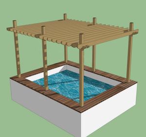 Pérgola <span class=keywords><strong>de</strong></span> plástico para uvas, enrejado <span class=keywords><strong>de</strong></span> <span class=keywords><strong>madera</strong></span>, compuesto, Pavilion XFP007 - Product Image 6