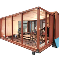 Maison conteneur de luxe 20HC préfabriquée extensible avec structure en acier galvanisé, deux lits, bureau modulaire respirant