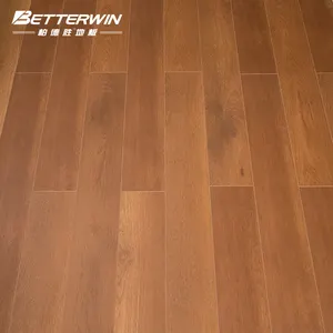 Suelo de vidrio laminado resistente al desgaste con bloqueo de clic a prueba de agua Hdf Ac4 suelo de madera maciza suelo laminado de 8mm