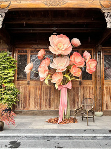 Flor Gigante L-139, Flor de Amapola Gigante de Simulación para Decoración Interior y Exterior, Decoración para Hogares y Hoteles - Product Image 3