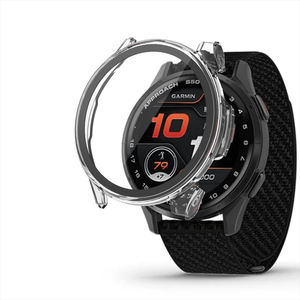 Disfruta de una bonita funda para reloj de PC + vidrio templado para Garmin Approach S50, protector de pantalla a prueba de golpes - Product Image 6