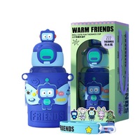 450mL niños amor botella de agua termo taza aislada portátil bebé niños lindas botellas de agua de leche