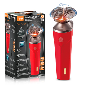 RAF Rechargeable Hair Shaver 3W IPX6 <b>Waterproof</b> Rotary 360 Floating Head USB Charging Grooming Device Shaver Mini Elect - Product Image 2