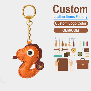 Cute Lucky Snake <b>Leather</b> <b>Keychain</b> Handmade Vegetable Tanned Top Layer Cowhide Bag Charm Genuine <b>Leather</b> Car Hanging Ornament - Product Image 1