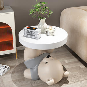 Estatua de Animal de resina personalizada y moderna para el hogar, pequeña mesa auxiliar, escultura de perro para sala de estar, sofá, mesa de esquina lateral, mesa de centro - Product Image 3