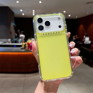 เคสโทรศัพท์มือถือแบบใส 3 in 1 สีสันสดใส สำหรับ iPhone 17 16 Air Pro Max  วัสดุ PC TPU ป้องกันแรงกระแทก ครอบคลุมทั้งด้านหลัง - Product Image 6