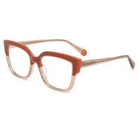 Bingkai Kacamata Optik Laminasi Asetat Ukuran Besar Teenyoun Wholesale Square