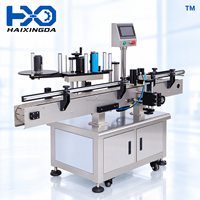 Machine d'étiquetage automatique verticale pour bouteilles rondes, applicateur d'autocollants pour bouteilles en plastique, verre, eau, boissons, cosmétiques
