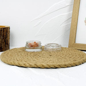 Mini 3g 5g 7g 9g <b>Cream</b> Balm <b>Hemp</b> Flower Leaves Glass Jar with CR Cap - Product Image 6