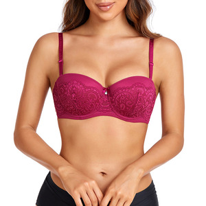 BINNYS 2024 Push-Up <span class=keywords><strong>reggiseno</strong></span> Push-Up in pizzo Para Dama En Piedras Encaje da donna con ferretto mezza tazza adatta per <span class=keywords><strong>reggiseno</strong></span> <span class=keywords><strong>C</strong></span>-Cup - Product Image 3