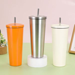 Wholesale 25oz Reusable SS304 Stainless Steel Double Wall Vacuum Tumbler Lid <b>Straw</b> Customized Logo Temperature Display Travel - Product Image 4