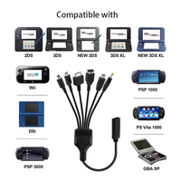 6-in-1 Typ-C PD Ladekabel für Nintendo New 3DS XL LL NDSL 2DS GBA SP PSV PSP Wii U Spielkonsole Stromversorgungskabel