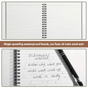 A3 Weatherproof Side Spiral <b>Kit</b> Waterproof Leather Address Book Cover Good Quality - Product Image 4