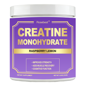Rosebest Vente en gros en vrac Étiquette personnalisée 5000mg Nutrition sportive végétalienne <span class=keywords><strong>Pré</strong></span>-entraînement Créatine monohydrate en poudre Complément alimentaire pour femmes - Product Image 1
