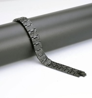 Pulseras Magnéticas de Turmalina con Protección Cuántica EMF y Energía Escalar para Hombres, Venta al Por Mayor