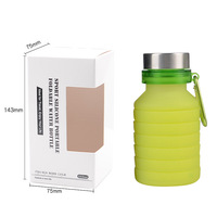 Botella Deportiva Plegable de Silicona, Portátil, Ecológica, con Función de Bebida Directa, Apta para Líquidos Calientes, Aislamiento Térmico, para Camping