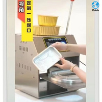 Scelleuse semi-automatique électrique pour emballages alimentaires à emporter, pour sacs en papier et cartons en bois - Accessoires de restaurant