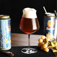 Verre à bière Rastal Teku avec pied, 14,2 oz (500 ml), cristal transparent, soufflé à la bouche, style américain, cadeau d'affaires