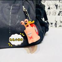 Adorable Porte-clés en Acrylique Sabo Ace Anime, Breloque Dessin Animé Escargot, Pendentif pour Téléphone ou Sac, Décoration Enfant, Cadeau
