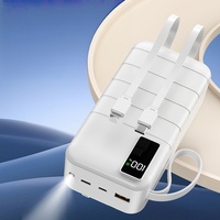 Batterie Li-Polymère 30000mAh à LED, Power Bank Multifonction Portable à Charge Rapide avec Entrées Micro USB et Type-C – Nouveauté 2026 en Promotion