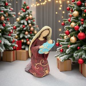 Crèche de Noël en résine Witt, faite à la main et peinte à la main, pour salles de prière intérieures/extérieures, décorations de Pâques et de Noël - Product Image 6