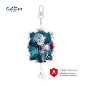 2025 Offre Spéciale jeu sous licence officielle véritables produits périphériques Genshin Impact acrylique porte-clés Arlecchino Genshin porte-clés - Product Image 1