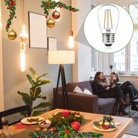 2025 meilleures ventes Edison LED Filament clair E27 ampoule 1W/2W 220V/12V verre Globe 6500K ROHS ETL certifié AC éclairage de jardin DC
