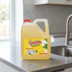 Gel Lavavajillas Profesional con Aroma a Limón, Fórmula Premium que Elimina Grasa, Aceite y Residuos de Alimentos para Utensilios Impecablemente Limpios, Aroma Fresco - Product Image 1