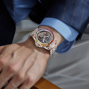 Đồng hồ đeo tay nam tự động BONEST GATTI Vỏ và dây đeo bằng pha lê K9 Kim dạ quang Chống nước 30M Đồng hồ đeo tay cơ khí - Product Image 6