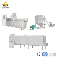Usine de production de farine de maïs, de farine de millet, de poudre alimentaire instantanée et de bouillie pour bébés, extrudeuse, sécheuse, broyeur et machines d'emballage