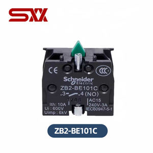 Bloc <span class=keywords><strong>de</strong></span> contact <span class=keywords><strong>auxiliaire</strong></span> Schneider XB2 ZB2BE101C (NO) & ZB2BE102C (NC) |   Accessoire à Encliqueter pour Boutons Poussoirs - Product Image 3