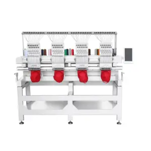 4 Head automate operation and high speed t-shirt and flat machine for embroidery