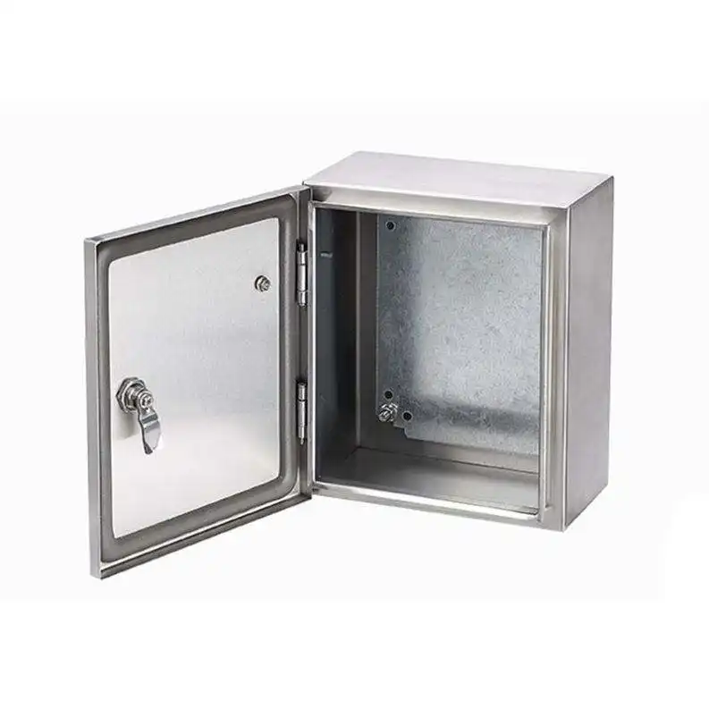 Promosi kotak penutup Meter tahan karat kustom Aluminium kedap air lembaran penutup logam listrik kotak baja