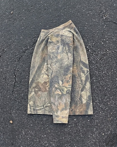 Camisa de manga larga con cuello vintage y estampado de camuflaje, corte personalizado y estilo retro, camisa larga de algodón, adecuada para hombres. - Product Image 3