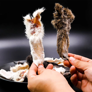 Bán buôn xử lý Hữu Cơ vật nuôi đồ ăn nhẹ tai thỏ với da mặt cho đào tạo phần thưởng và tai thỏ với tóc - Product Image 2